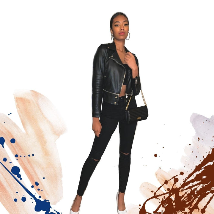 add color to black dress How to Add Color to Your Little Black Dress: Green Outfit Ideas
