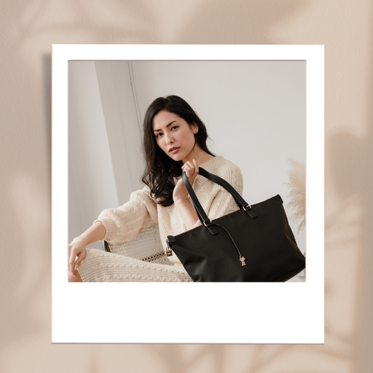 Anscel-Color palettes you can combine with a black Canadian luxury handbag design